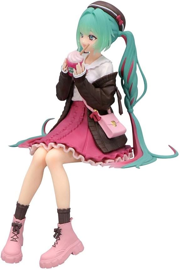 Hatsune Miku Noodle Stopper Figure ~Autumn Date~ Pink Ver. | Vocaloid 