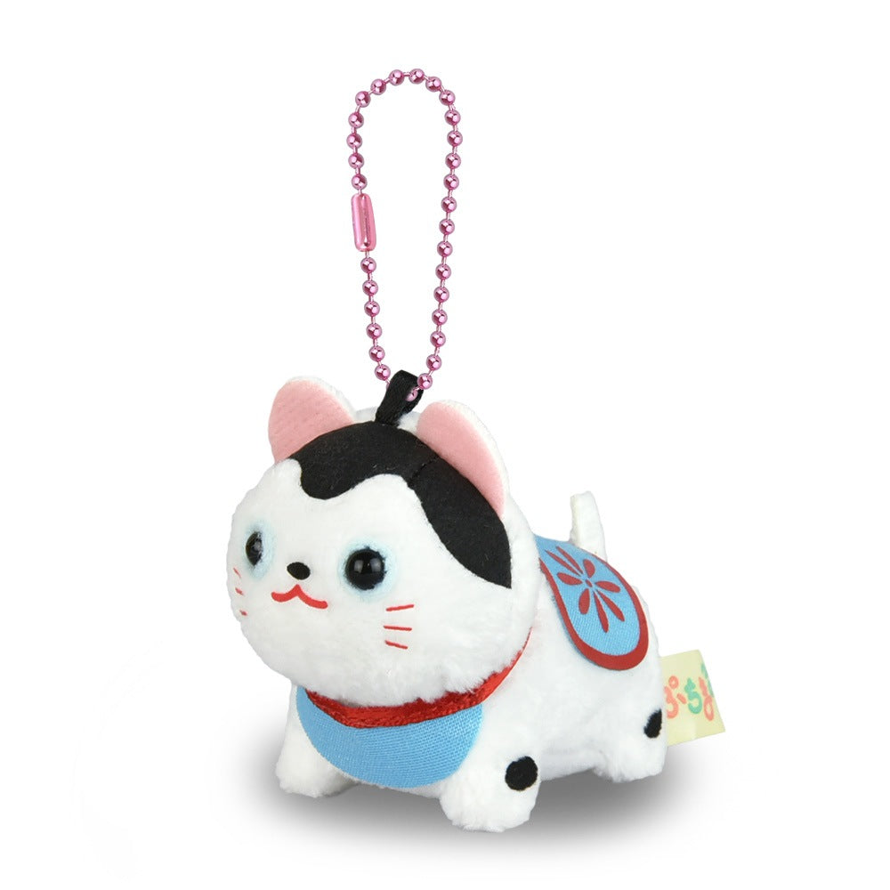 Puchimaru DX — Papier-Mâché Dog Mascot Keychain