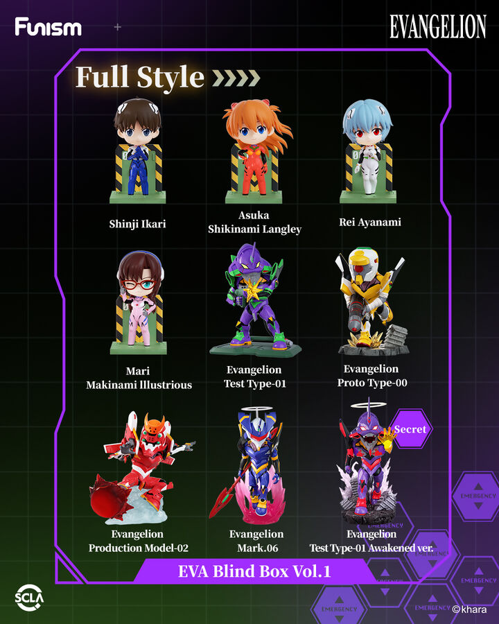 FUNISM EVANGELION Series Blind Box - 8pcs 