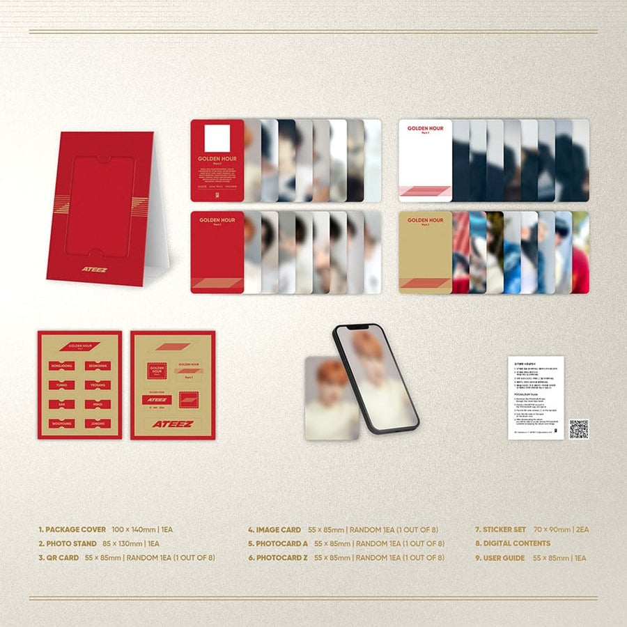 ATEEZ – 10th Mini Album GOLDEN HOUR : Part.1 (POCAALBUM VER.)