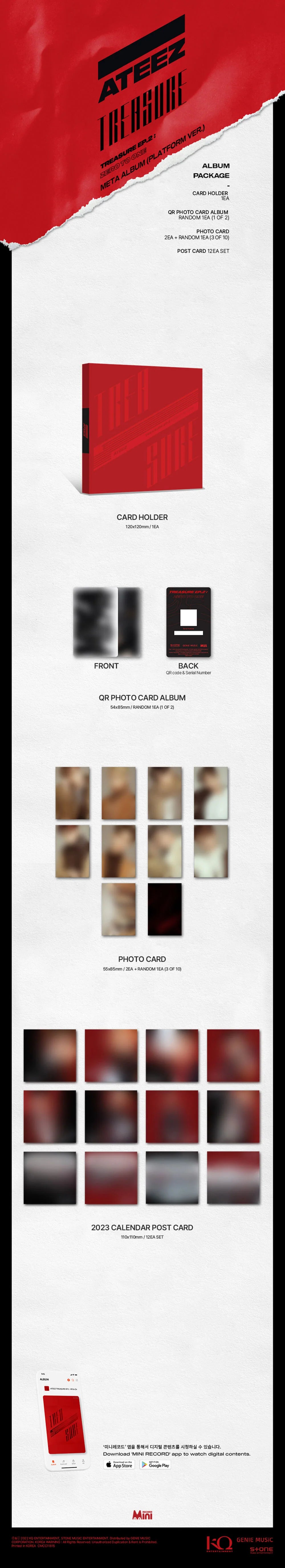 ATEEZ - 2nd Ep 'TREASURE EP.2: Zero To One' (META ALBUM: Platform Ver.)