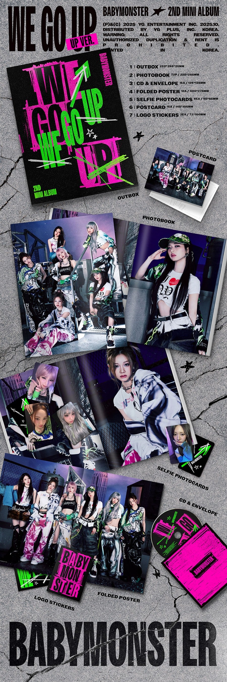 BABYMONSTER – 2nd MINI ALB . UM WE GO UP - UP Ver