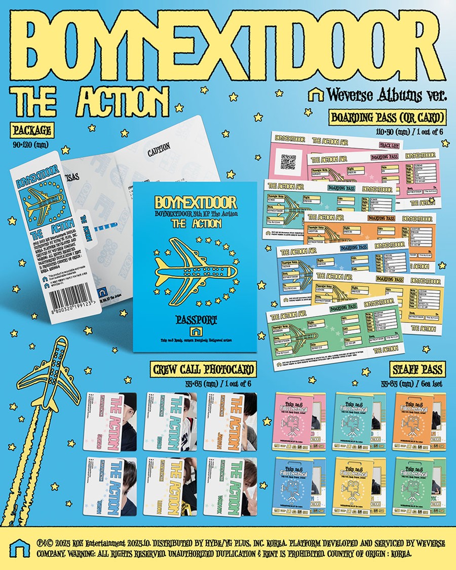 BOYNEXTDOOR 5th Mini Album 'The Action' Weverse Album Ver.