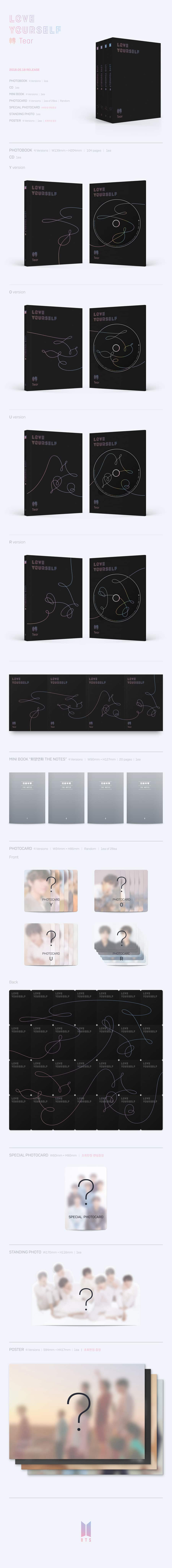 BTS – 3rd Full album Love Yourself : TEAR