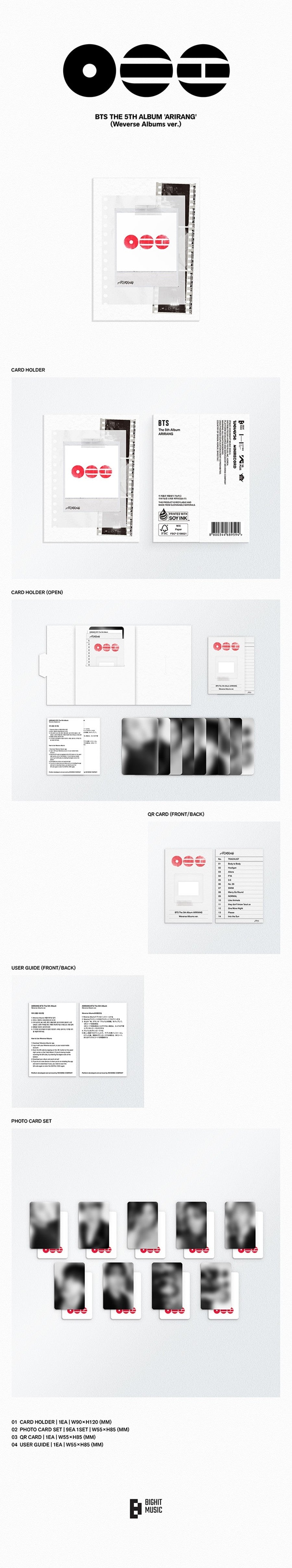 BTS – The 5th Album ARIRANG - Weverse Albums ver