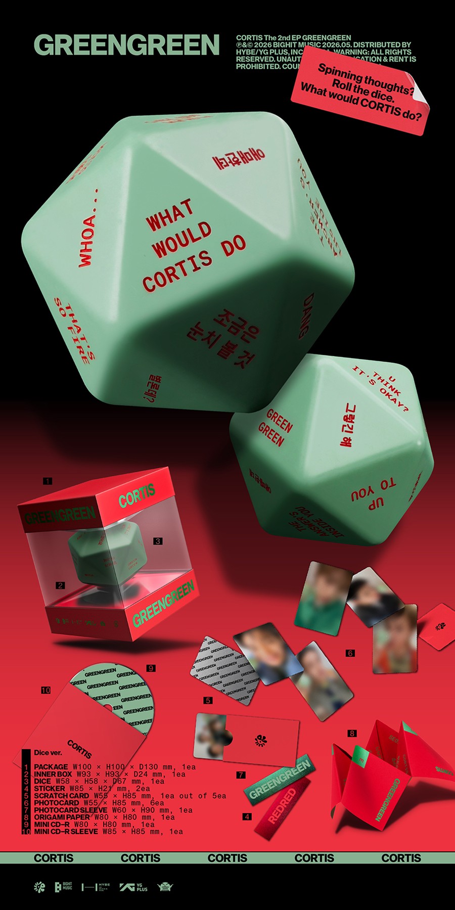 CORTIS – The 2nd EP GREENGREEN - Dice ver.