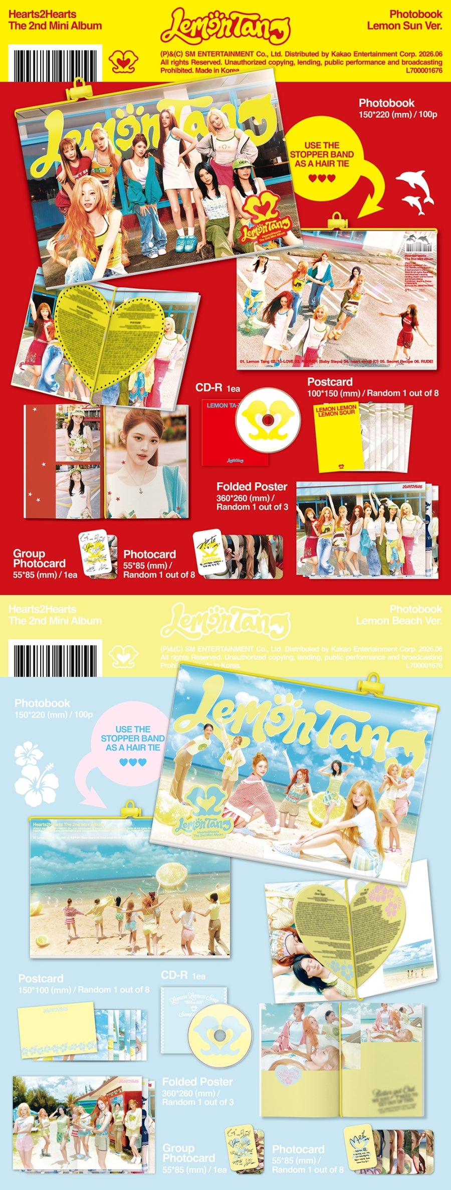 Hearts2Hearts – 2nd Mini Album Lemon Tang Photobook Ver