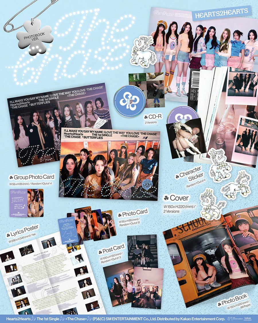 Hearts2Hearts 1st Single Album 'The Chase' (Photobook Ver.)