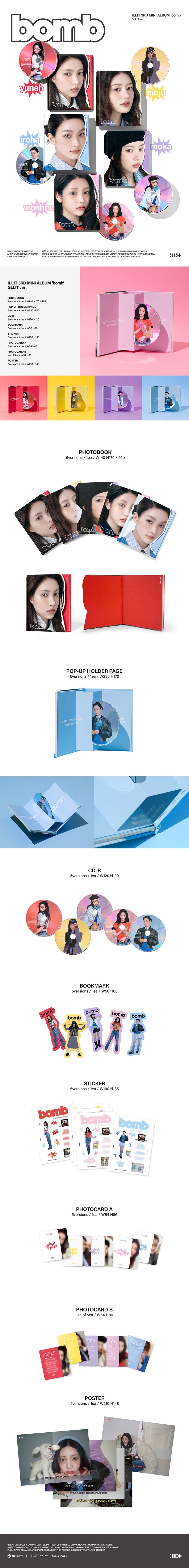 ILLIT – 3rd Mini Album bomb GLLIT ver.