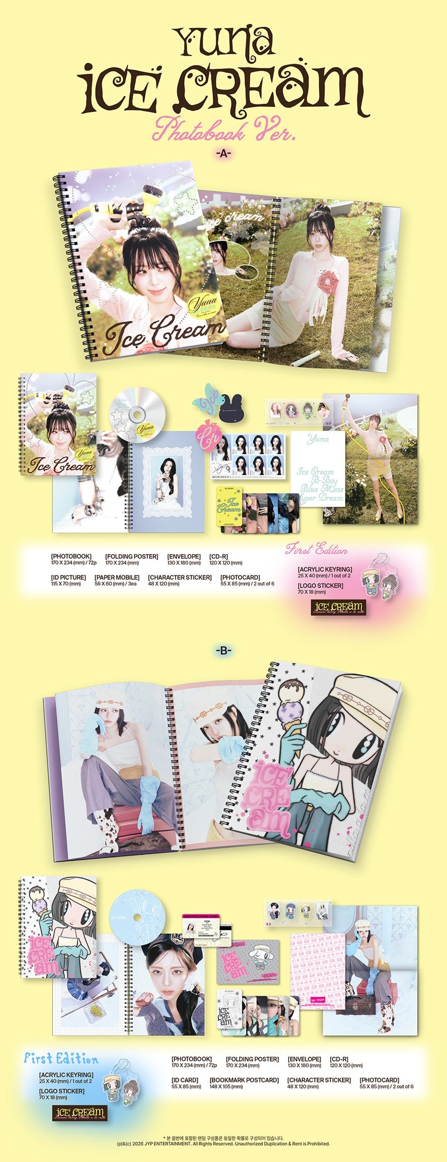 (ITZY) YUNA – Ice Cream Photobook Ver.