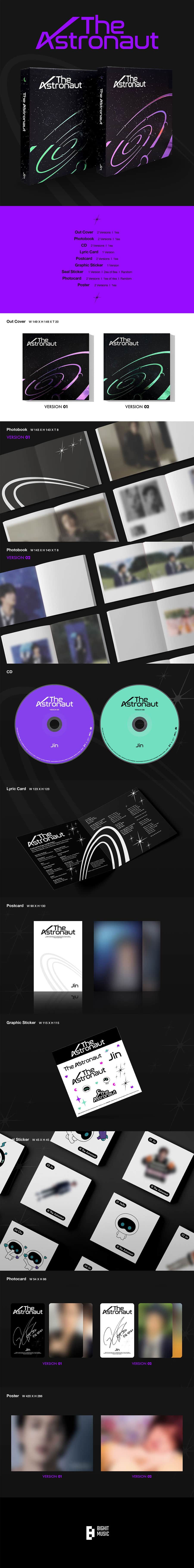 BTS Jin – Single Album. The Astronaut