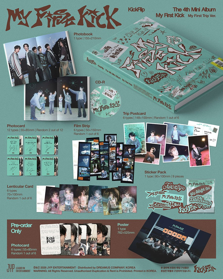 KickFlip 4th Mini Album 'My First Kick - My First Trip Ver