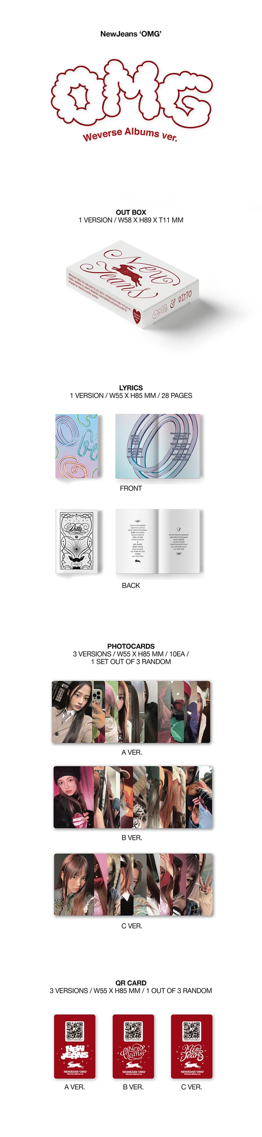 NewJeans - OMG Album (Weverse Albums Version)