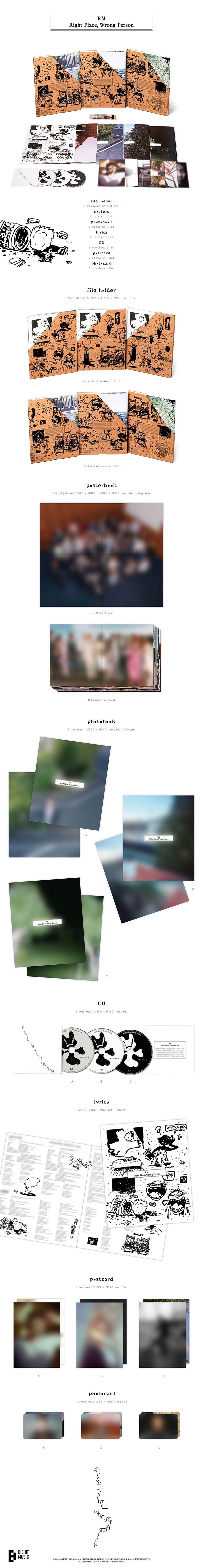 BTS RM – 2nd Album Right Place, Wrong Person