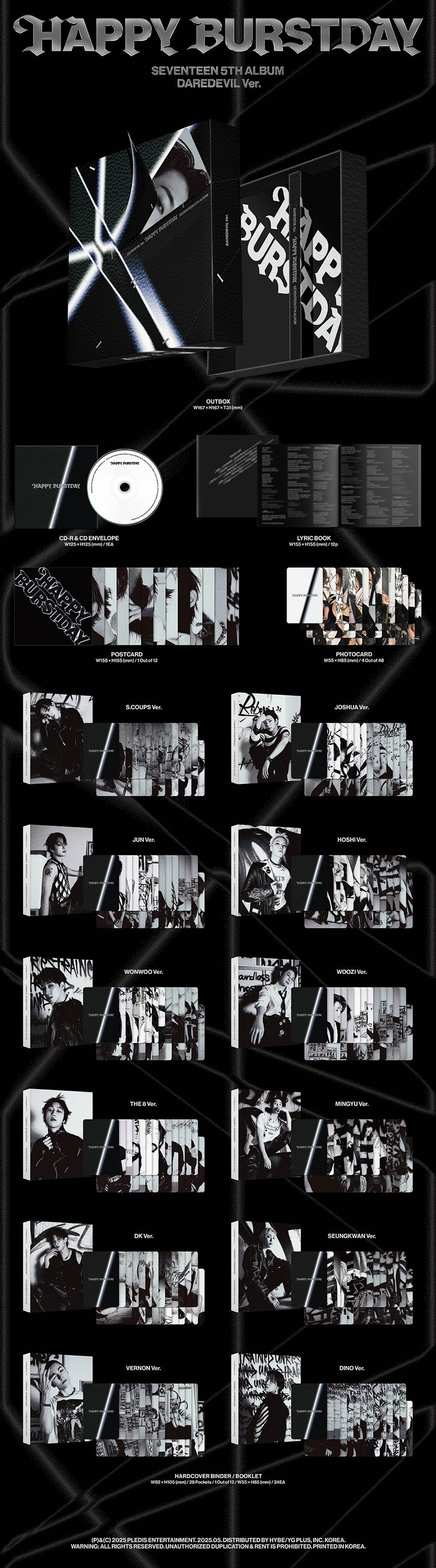 SEVENTEEN – 5th Album HAPPY BURSTDAY