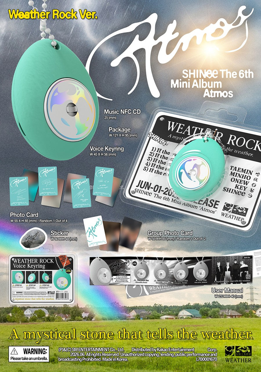 SHINee – 6th Mini Album Atmos Weather Rock Ver. Smart Album