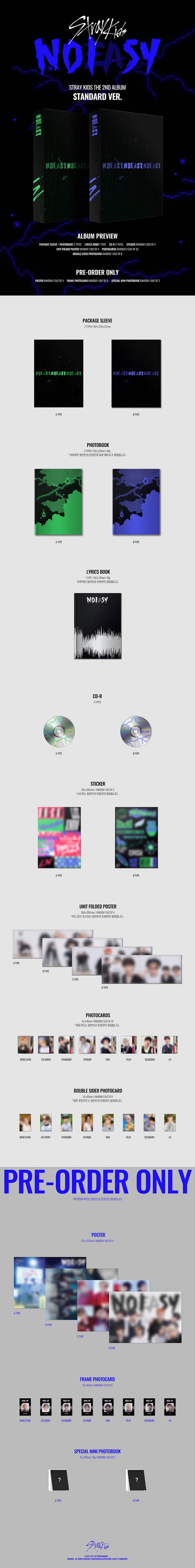 Stray Kids – The 2nd Full album NOEASY -Standard ver.