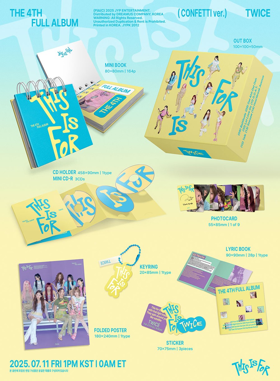TWICE 4th Full Album 'THIS IS FOR' - Confetti Ver