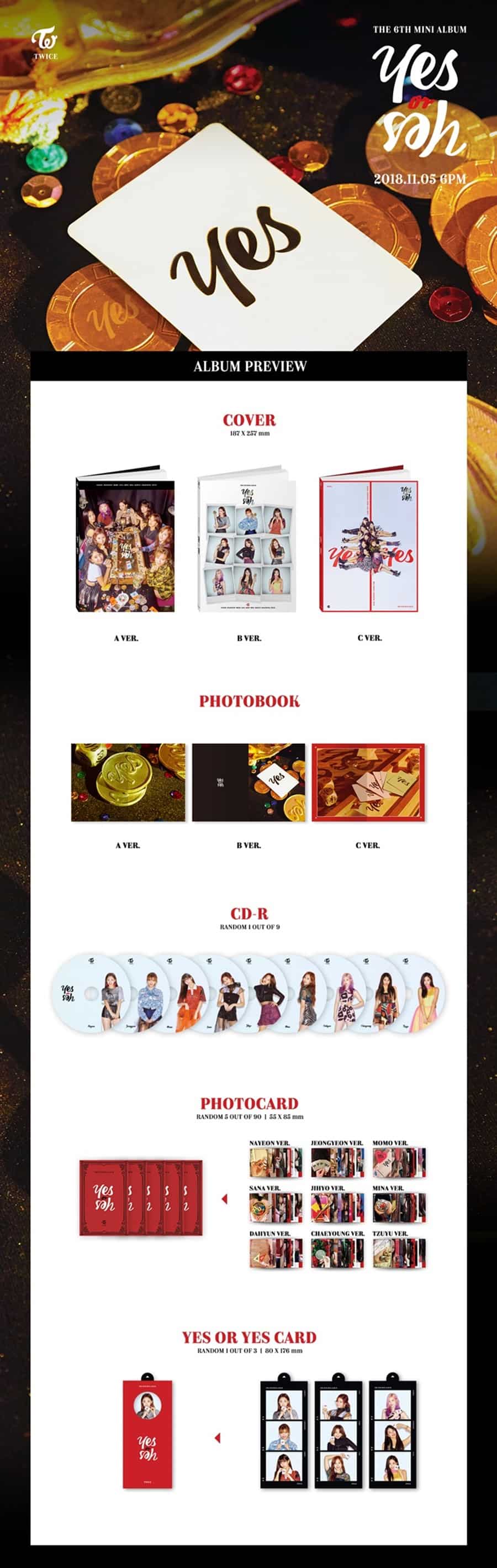 TWICE – 6th Mini album YES or YES