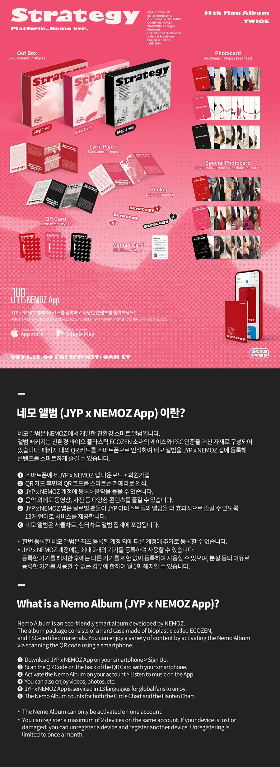 TWICE – 14th Mini Album STRATEGY - Platform Nemo ver