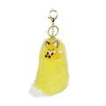 Fluffy & Fox-tastic — Chokon to Kitsune Fox Tail Keychain (Yellow)