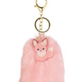 Fox-tastic — Chokon to Kitsune Fox Tail Keychain (Pink)
