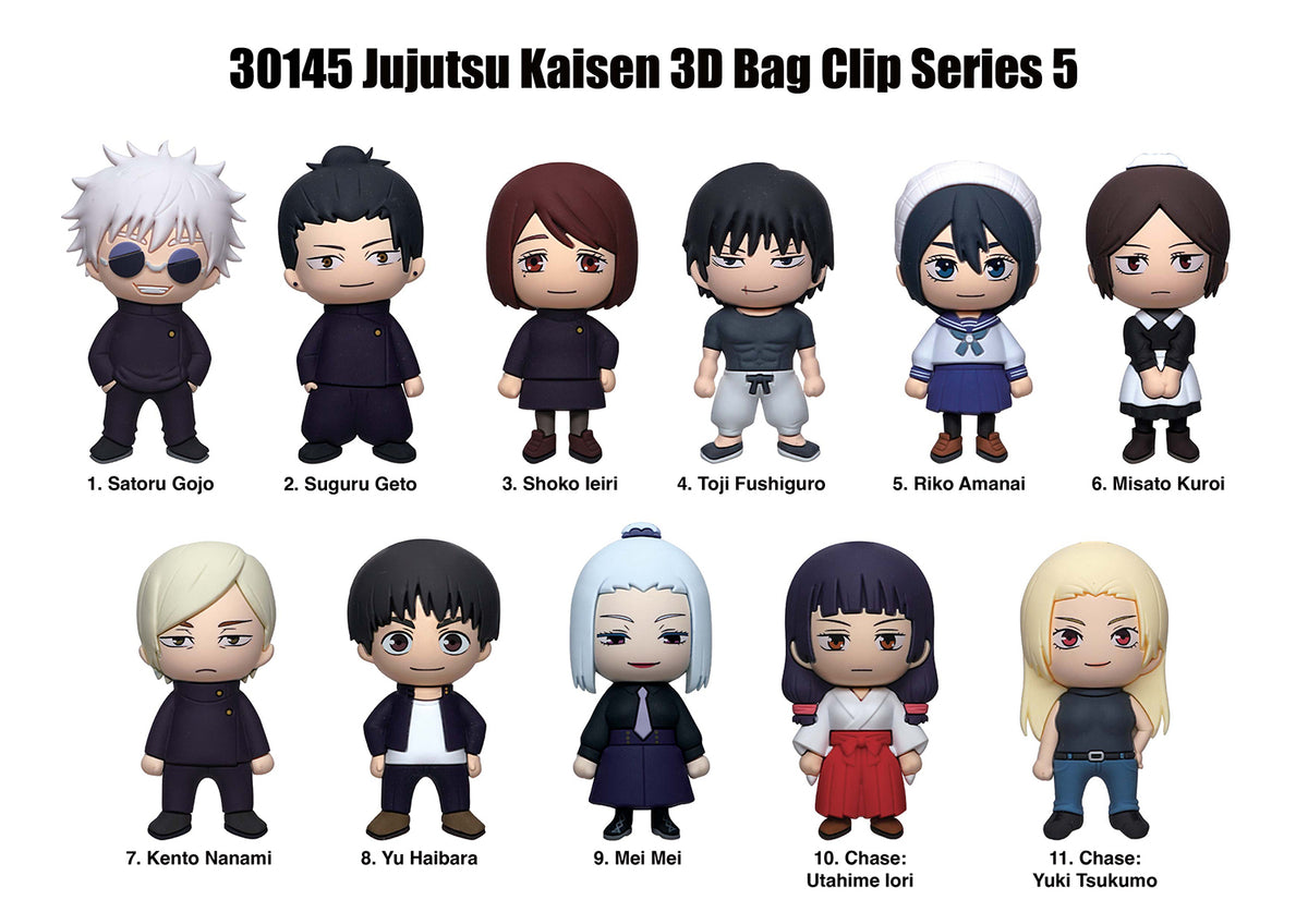 Jujutsu Kaisen – 3D PVC Bag Clips Blind Bag 24ct CDU (Series 3)