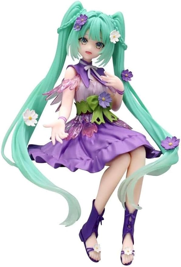 Vocaloid – Hatsune Miku Noodle Stopper Figure: Flower Fairy ~Purple Cosmos~