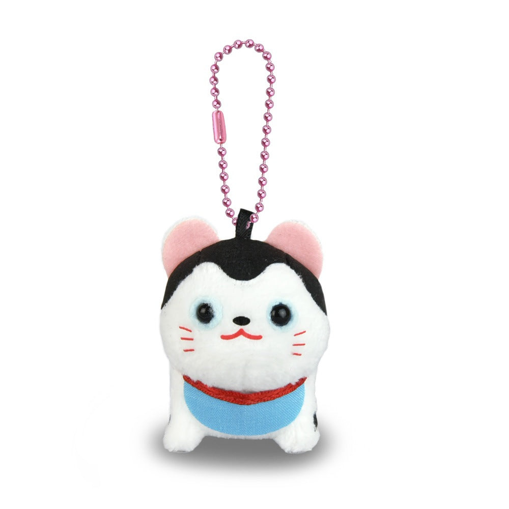 Puchimaru DX — Papier-Mâché Dog Mascot Keychain