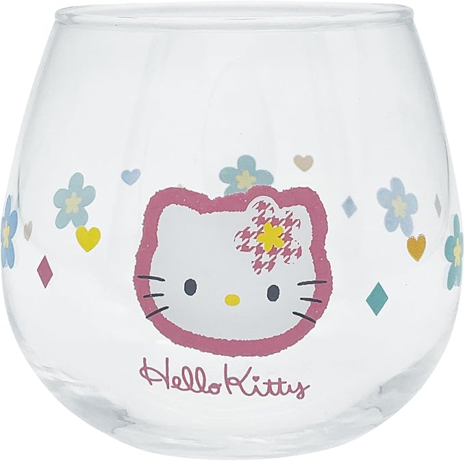 Hello Kitty Flower Glass Tumbler — Sanrio Limited Edition