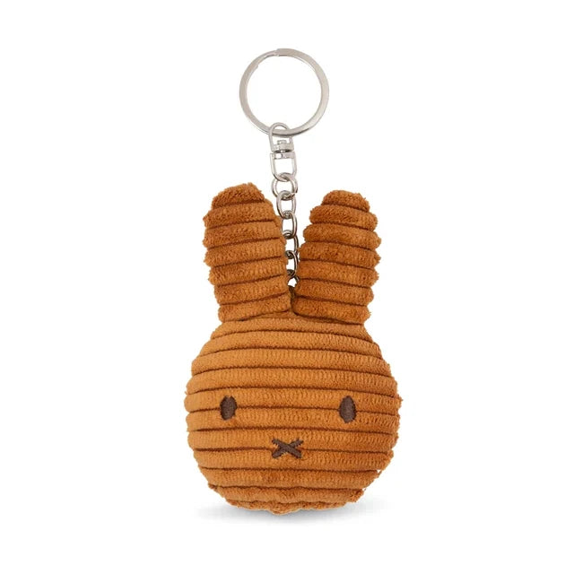 Miffy Flat Keychain ECO Corduroy Cinnamon - 10 cm