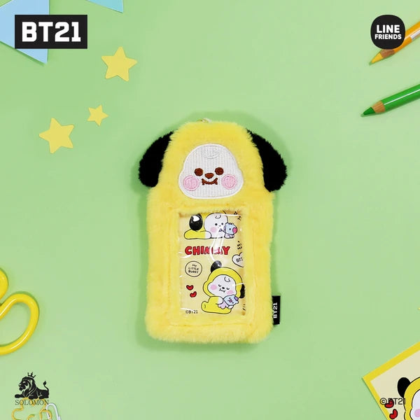 BT21 Official Licensed Fluffy Photo Card Key Holder Ver. 2