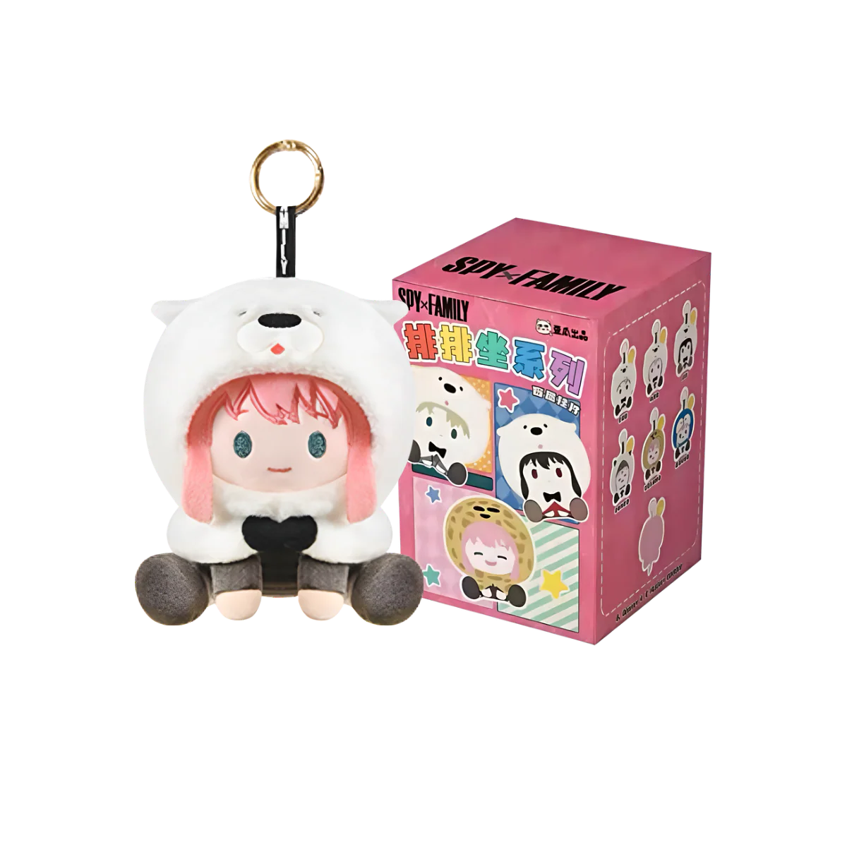 SPY×FAMILY Sitting in a Row Series Plush Keychain Blind Box