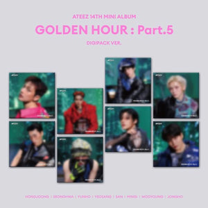 ATEEZ GOLDEN HOUR Part 5 DIGIPACK version 14th mini album cover