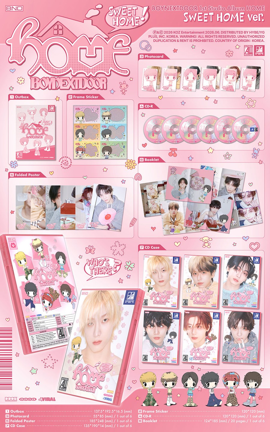 BOYNEXTDOOR – 1st Studio Album [HOME]  SWEET HOME ver.