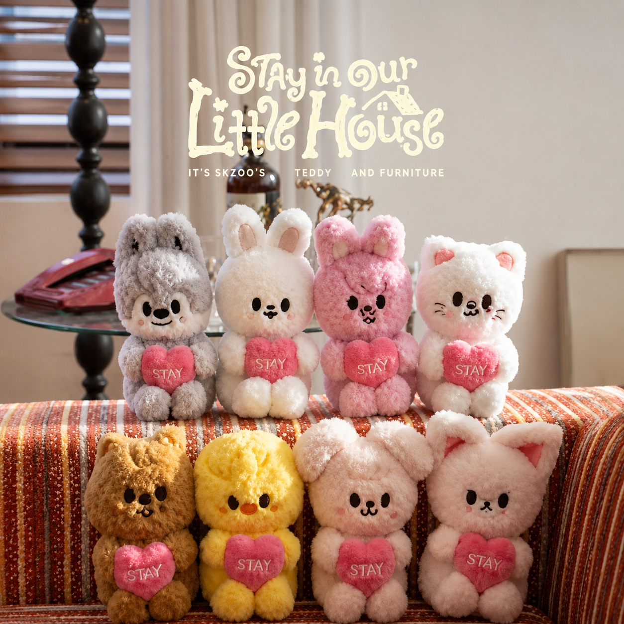 Stray Kids – 6th Fan Meeting [STAY in Our Little House] SKZOO Plush Keyring