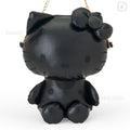 Hello Kitty Metallic Black Plush Shoulder Bag