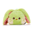 NewJeans Bunini Green Plush Drawstring Pouch - Fluffy Bunny Face Bag
