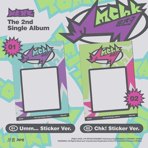 NEXZ – The 2nd Single Album [Mmchk] (Umm…Sticker Ver. / Chk! Sticker Ver.)