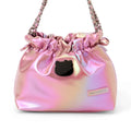 Hello Kitty Metallic Pink Drawstring Shoulder Bag