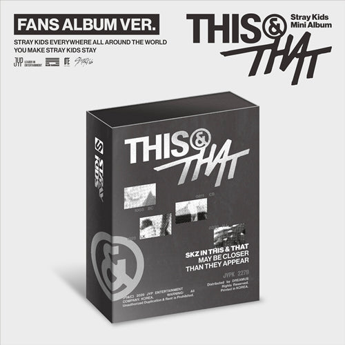 Stray Kids – Mini Album  - THIS & THAT (THIS AND THAT) - FANS ALBUM VER