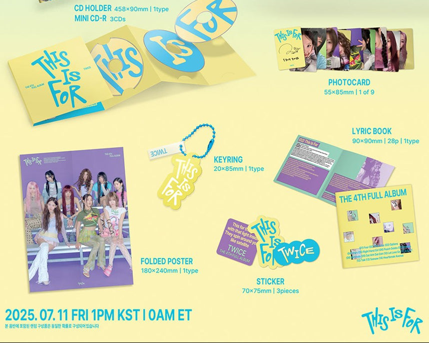 TWICE 4th Full Album 'THIS IS FOR' - Confetti Ver